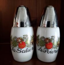 Vintage Corning Ware Spice Of Life Salt & Pepper Shakers La Saliere Le Poivrier picture