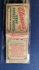 1930's Eharman's Vest Pocket Match Diamond Quality Matchbook Matchcover picture