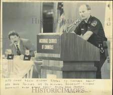 1988 Press Photo Anchorage Police Department Chief Kevin O'Leary Speaks on Drugs picture