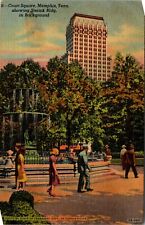 Sterick Building Court Square Memphis Tennessee  VTG Postcard c. 1953 picture