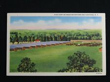 1940's WWII Vintage Postcard Military Pine Camp Watertown Carthage NY B7792 picture