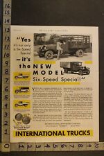 1931INTERNATIONAL HARVESTER STAKE CATTLE SIX SPEED CHICAGO DELIVERY TRUCK ADUI43 picture
