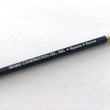 c. 1950s Frisbie Construction Co. Inc. Gypsum Kansas Wood Pencil Unsharpened picture