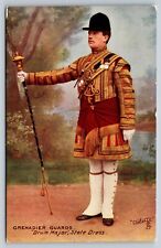 Postcard c1910~Grenadier Guards Drum Major State Dress Tucks Oilette 30 picture