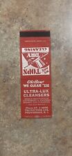 Ultra Lux Cleaners Providence Rhode Island Vintage Matchbook Cover picture