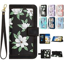 Luxury Strap Flower Card Wallet Phone Case For Google Pixel 7 8 Pro 7A 6A picture