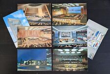 Set of 8 United Nations New York Interior & Exterior Official Vintage Postcards picture