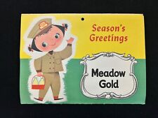 MEADOW GOLD 1956 Calendar with recipes Season's Greetings   Beatrice Foods picture