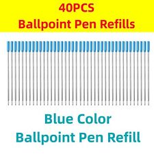 40PCS Point Ballpoint Pen Refills Medium For Cross Style Pen Smooth Flow Ink New picture