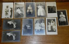 11 Vintage RPPC Real Photo Postcards Of Children & Infants picture