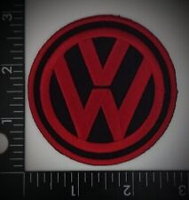 VOLKSWAGEN VW High Quality PATCHES Iron / Sew RED and Black Fast Shipping w/TRK# picture