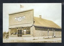 REAL PHOTO CONOVER WISCONSIN DOBBS BROTHERS STORE ADVERTISING POSTCARD COPY picture
