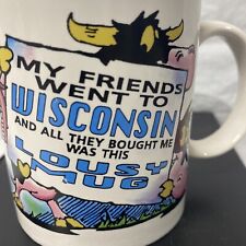 My Friends Went to Wisconsin  8 Oz. Coffee Mug Coffee Cup Farm Cow Pig picture