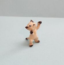 Hagen Renaker Siamese Kitten Standing on Hind Legs Miniature Figurine Ear Chip picture