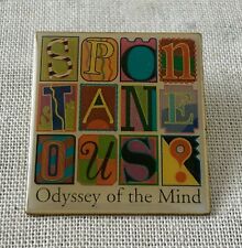Vintage Spontaneous Odyssey Of The Mind Pin Pinback picture