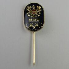 Austria National Olympic Committee NOC Delegation Lapel Pin Vintage 1980's picture