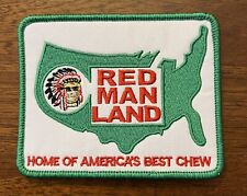 Red Man Land Tobacco Vintage Style Retro Iron Sew On Patch Cap Hat picture