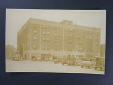 Newton Iowa IA Hotel Maytag Capitol Theatre Cars Real Photo Postcard RPPC c1930 picture