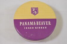 Vintage Panama-Beaver Inked Ribbon and Tin NEW Old Stock picture