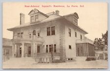Rear Admiral Royal Rodney Ingersoll Home La Porte Indiana Antique 1911 Postcard picture