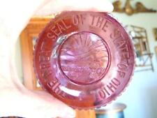 Vintage Pressed Glass Cup Plate THE GREAT SEAL OF THE STATE OF OHIO picture