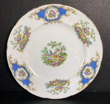 Vintage 1850 EB Foley Blue Broadway Made in England Bone China Plate Lunch Size picture