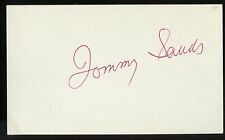 Tommy Sands signed autograph 3x5 Cut American Pop Music Singer The Singin' Idol picture