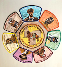 Boy Scout Trapper Trails Council 2005 National Jamboree Back Patch Full Set of 8 picture