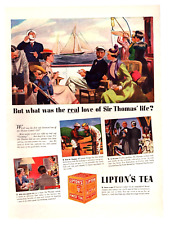 Vtg Print Ad 1938 Lipton's Finest Tea picture