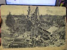 K1 TENNESSEE Old Postcard Chattanooga Railroad Southern Train Wreck Derailment picture