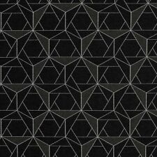 HBF Textiles Folded lines Black & White  Abstract Modern Upholstery Fabric  picture