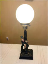 Chalkware lamp Antique - Charlie Chaplin picture