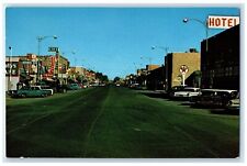 c1960s The Entrance To The Big Horn Mountains Worland Wyoming WY Cars Postcard picture