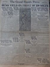 WWI News Headlines Oct.2 1918 Newspaper picture
