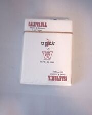 Sealed Scarce 1986 California Casino Playing Cards UNLV Wisconsin Football Game picture
