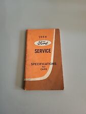 1966 Ford Service Specifications for Cars Manual picture
