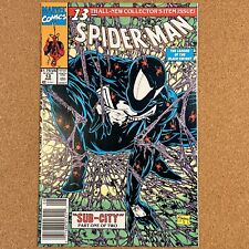 SPIDER-MAN 13 TODD MCFARLANE ICONIC COVER BLACK COSTUME RETURNS MARVEL 1991 picture