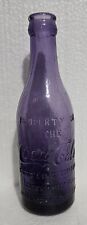 Purple Coca-Cola Straight Sided Amethyst Bottle Jacksonville Florida 1905 Coke picture