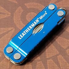 Leatherman Micra Multi Tool Made In USA Blue Scissors Knife Tweezers File picture