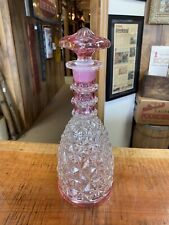Beautiful Vintage Cranberry Glass Liquor Decanter  picture
