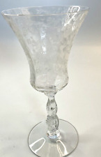 Fostoria Meadow Rose Etched Crystal Stemware 8