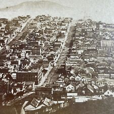 Antique 1870s San Francisco California City View Stereoview Photo Card P3488 picture