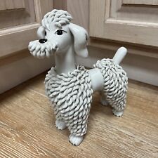 Vintage Mid-Century Spaghetti Poodle Figurine Italy Ceramic Dog Sculpture picture