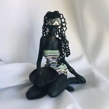Angola Black African Woman Figurine 5-1/2