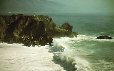 Vintage Postcard Rugged Surf Beautiful Highway Big Sur San Simeon California CA picture