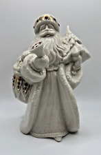 Kris Kringle -  China Jewel Santa Claus by Lenox, All White Porcelain, Christmas picture