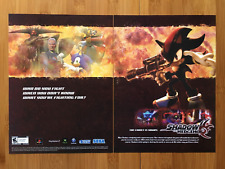 2005 Shadow the Hedgehog Gamecube PS2 Vintage Print Ad/Poster Official Art Sonic picture