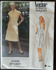 Vogue 2684 Vintage 80s Designer Dress  Sewing Pattern Size 12 picture