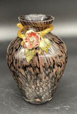 Beautiful JAY STRONGWATER Small BROWN BRONZE Flower BUD VASE Swarovski Crystal picture