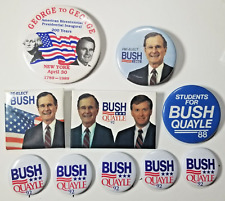 Lot of Bush Quayle Presidential Campaign Buttons picture